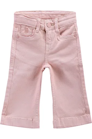 Ralph Lauren Girls Mildly Distress Flared Stretchable Jeans