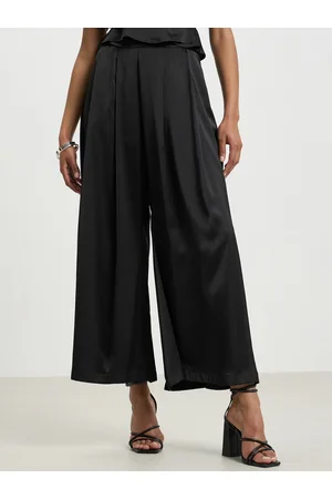 Calliope Women High-Rise Flared Pleated Trousers