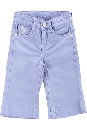 Ralph Lauren Girls Bootcut Mid-Rise Stretchable Cropped Jeans