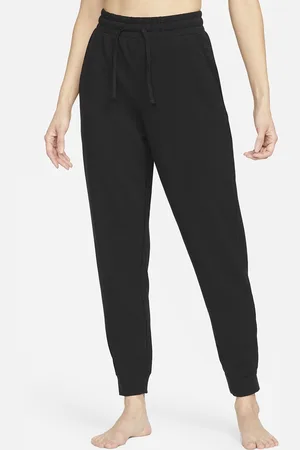 Nike Women Black Yoga Dri-FIT Joggers