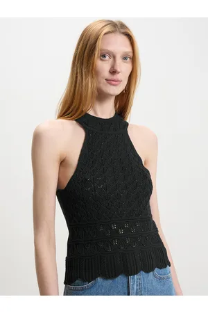 Calliope Knitted Crochet Top
