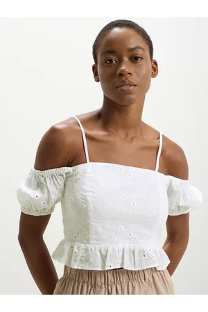 Calliope Floral Schiffli Pure Cotton Top
