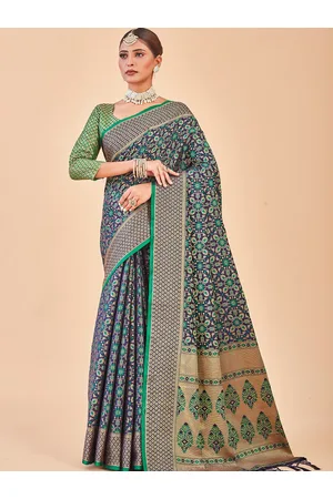 Anouk Ethnic Motifs Woven Design Zari Organza Saree