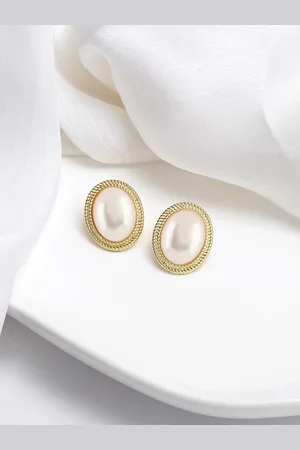 BeWitched Gold-Plated Circular Studs Earrings