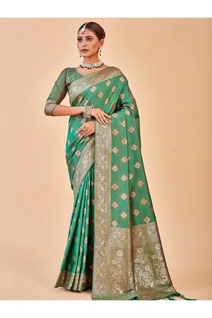 Anouk Ethnic Motifs Woven Design Zari Banarasi Saree