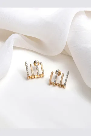 BeWitched Gold-Plated Contemporary Studs Earrings