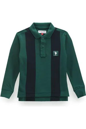 Ralph Lauren Boys Striped Polo Collar Casual T-shirt
