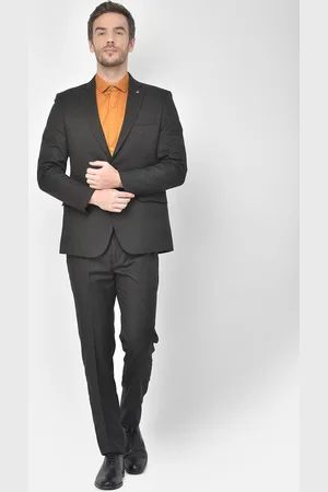 Canary London Men Black Solid Slim-Fit 2 Piece Formal Suit