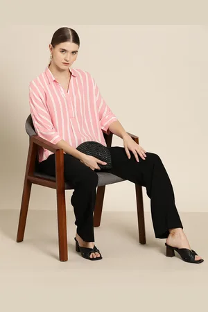 Invictus Striped Extended Sleeves Shirt Style Top