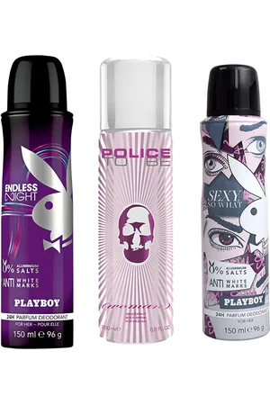 Playboy Set Of 3 Set Of 3 Parfum Deos - Endless Night, Police To Be & Sexy So What 500 ml