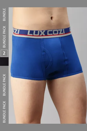 Buy Lux Cozi Men Pack Of 2 Logo Printed Detail Trunks - Trunk for