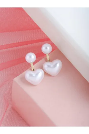 BeWitched Gold-Plated Heart Shaped Drop Earrings