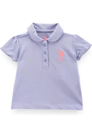 Ralph Lauren Girls Polo Collar Pure Cotton T-shirt