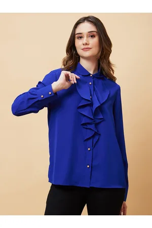 Globus Women Ruffled Shirt Style Top