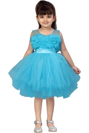 BAESD Girls Net Fit & Flare Party Dress