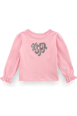 Ralph Lauren Girls Sequinned Embellished Pure Cotton T-shirt