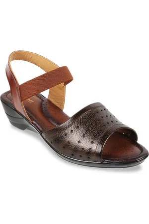 All Things Mochi Textured Leather Wedges With Laser Cuts