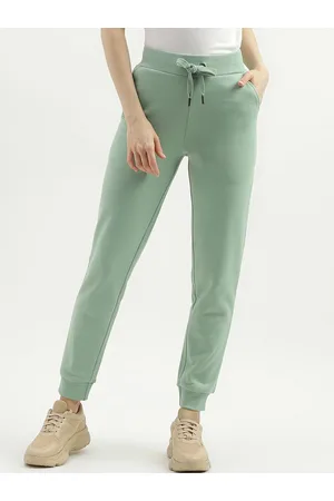 Benetton Women Flat Front Regular Fit Joggers Trousers