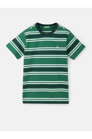 Benetton Boys Striped Cotton T-shirt