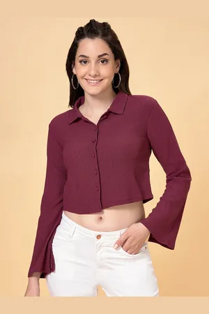 Pantaloons Crop Shirt Style Top
