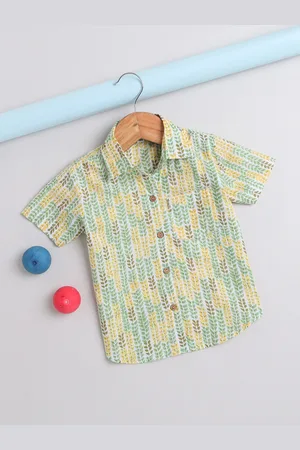 The Magic Wand Boys Floral Printed Pure Cotton Casual Shirt