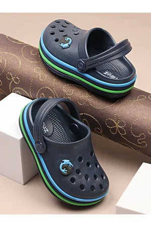 NEOZ Boys Navy Blue Solid Clogs