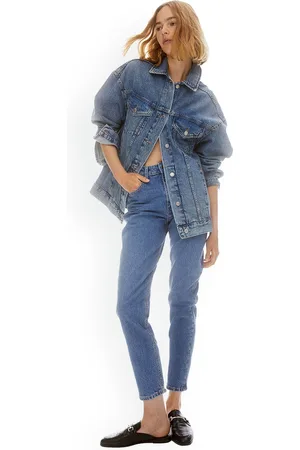 H&M Women Slim Mom High Ankle Jeans