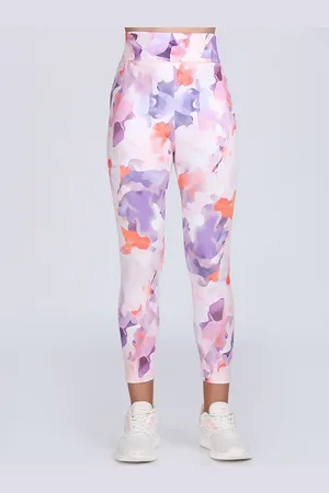 Apraa & Parma Clothing Printed Dry-Fit Training or Gym Ankle Length Sports Tights