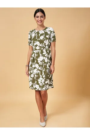 Pantaloons Floral Print Formal A-Line Dress