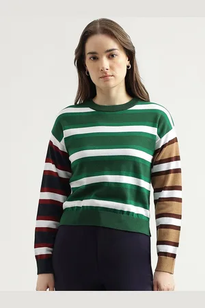 Benetton Striped Cotton Pullover