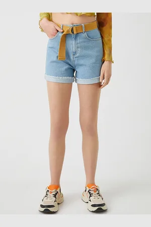 Koton Women Cotton Denim Shorts