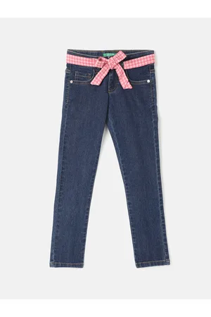 Benetton Girls Slim Fit Clean Look Jeans