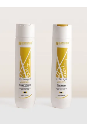 Beauty Garage Set of X-Straight Shampoo & Conditioner with Keratin - 300ml each