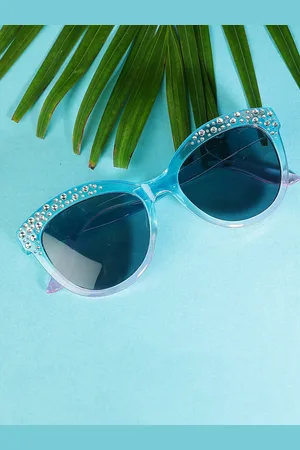 PASSION PETALS Girls Polarised And UV Protected Lens Cateye Sunglasses 11-12bluesunglasses