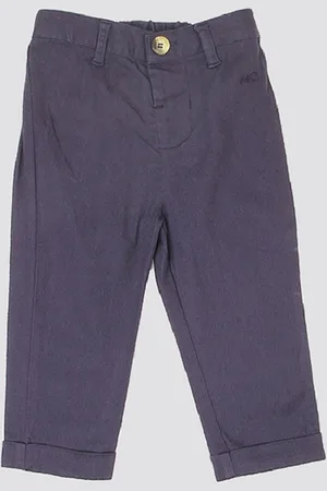 Mothercare Boys Mid-Rise Casual Pure Cotton Trousers