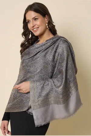 HERE&NOW Paisley Woven Design Zari Work Shawl