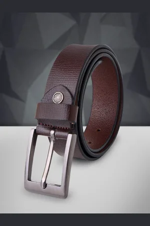 Invictus Men Textured Leather Formal Belt