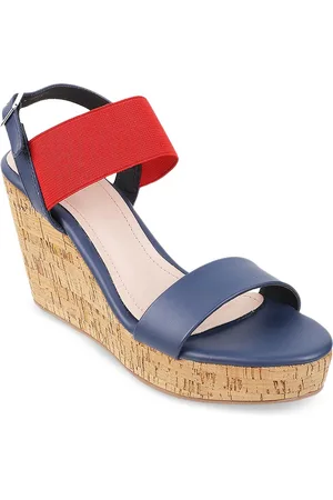 All Things Mochi Colourblocked Wedges With Buckle Closure