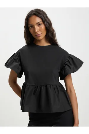Calliope Flared Sleeve Cotton Top