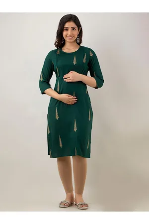 Celebravo Floral Printed Straight Maternity Kurta