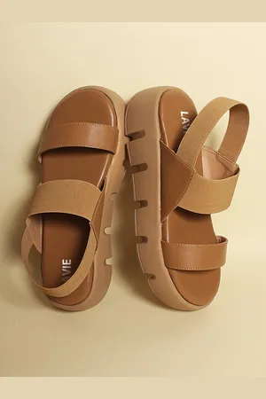LAVIE Open Toe Flatform Heels With Backstrap