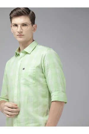 Arrow Manhattan Slim Fit Pure Cotton Checked Casual Shirt