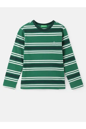 Benetton Boys Striped Cotton T-shirt