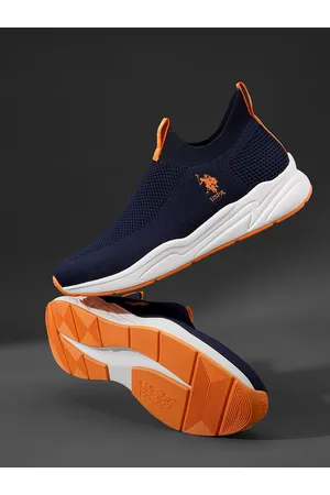 U.S. Polo Assn. Men Navy Blue Textile Walking Shoes
