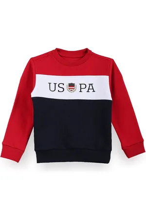 Ralph Lauren Boys Typography Printed Cotton Sweatshirt