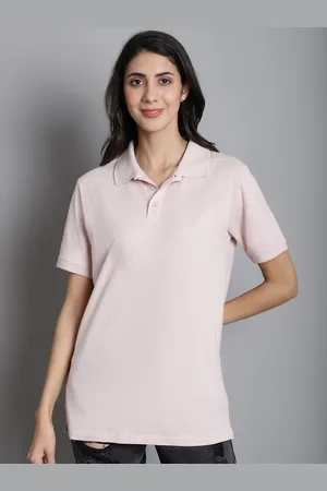 DOOR74 Polo Collar Cotton T-shirt