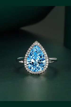 Designs & You Silver-Plated Cubic Zirconia Studded Finger Ring