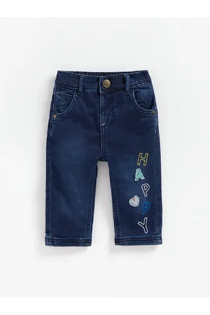 Mothercare Girls Low Distress Embroidered Stretchable Jeans