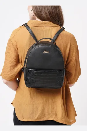 LAVIE Beetle Women Black Stylish Backpack