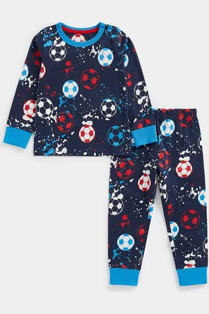 Mothercare Boys Printed T-shirt With Pyjamas